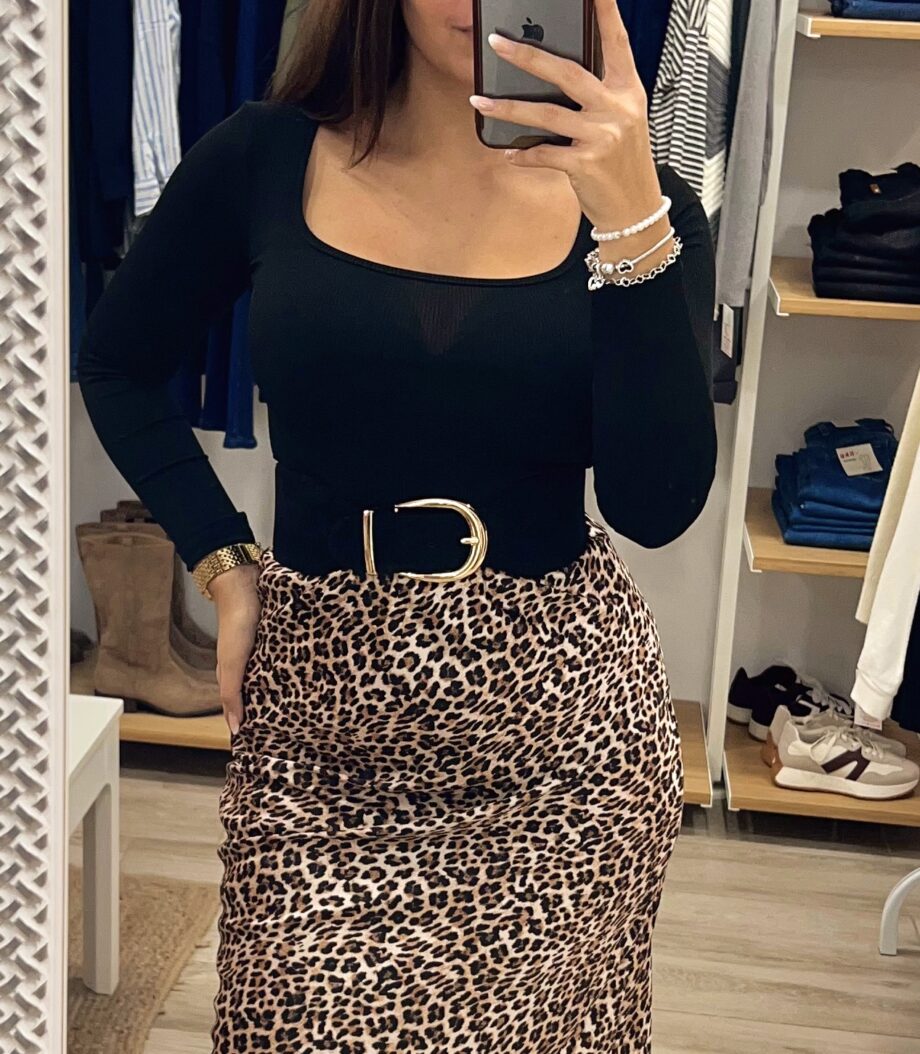 Falda Satinada Print