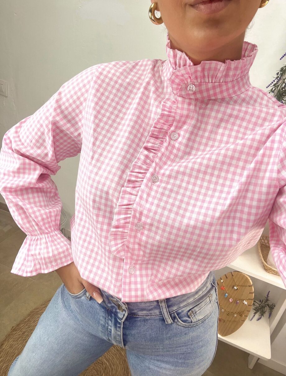 Camisa Vichy Rosa