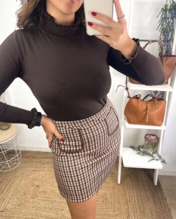 Suéter Fruncido Chocolate