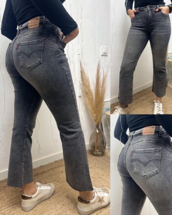 Jeans Pushup Efecto Reductor Gris