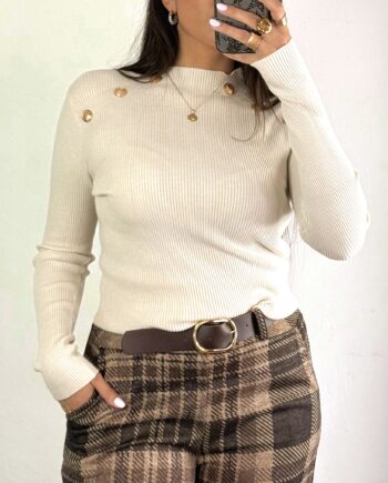 Suéter Botones Dorados