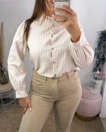 Camisa Cuello Fruncido