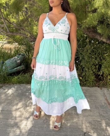 Vestido Cerdeña Turquesa
