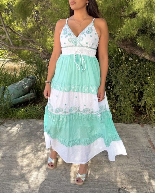 Vestido Cerdeña Turquesa