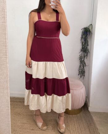 Vestido bicolor