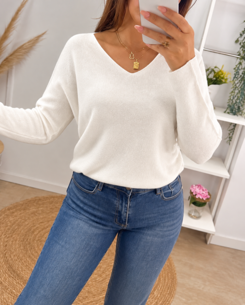 Suéter Basic Blanco
