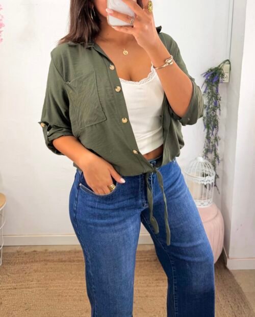 Sobrecamisa Fluida  Verde