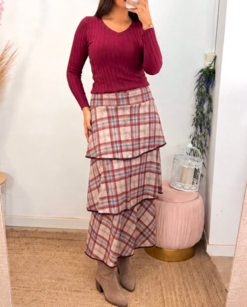 Falda Volantes